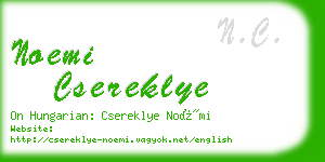 noemi csereklye business card